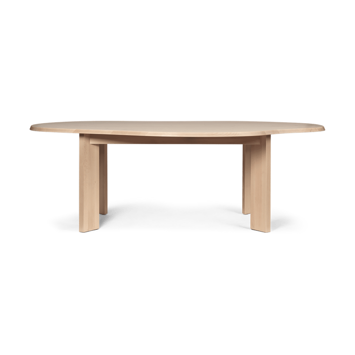 Στρογγυλό τραπέζι Tarn 118,5x220 cm - White Oiled Beech - Ferm LIVING