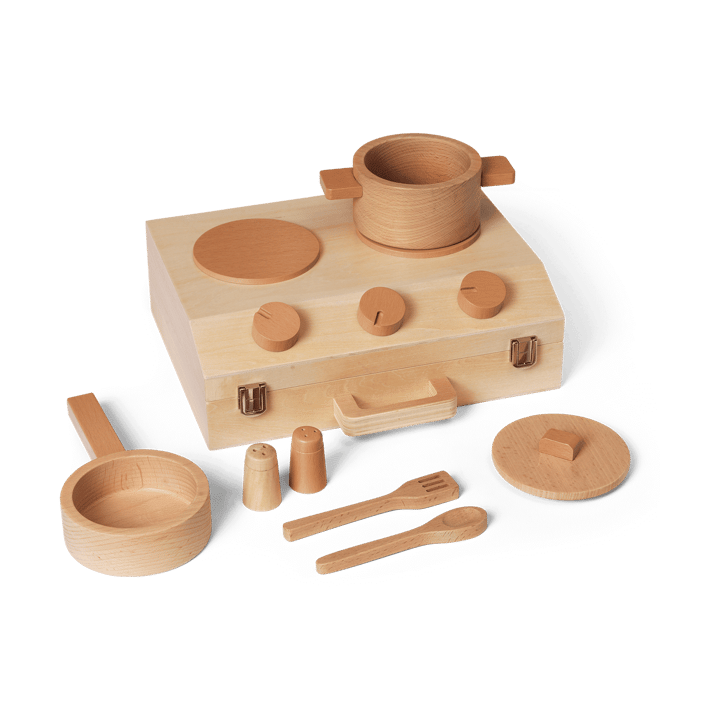 Σετ μαγειρικής Toro Suitcase Kitchen για παιδιά - Natural - ferm LIVING