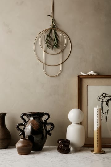 Verso βάζο 27 cm - Μαύρο-καφέ - ferm LIVING