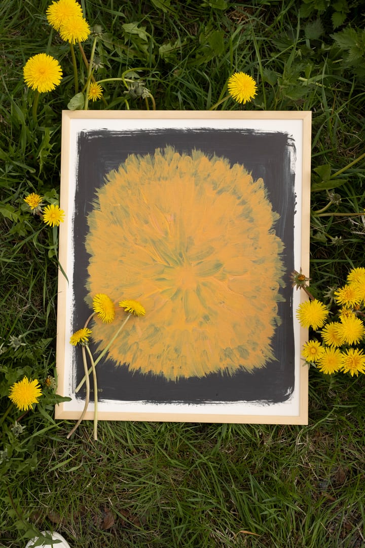 Dandelion αφίσα 40x50 cm, Κίτρινο-μαύρο Fine Little Day