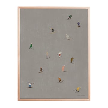 Skiers αφίσα 40x50 cm - γκρι - Fine Little Day