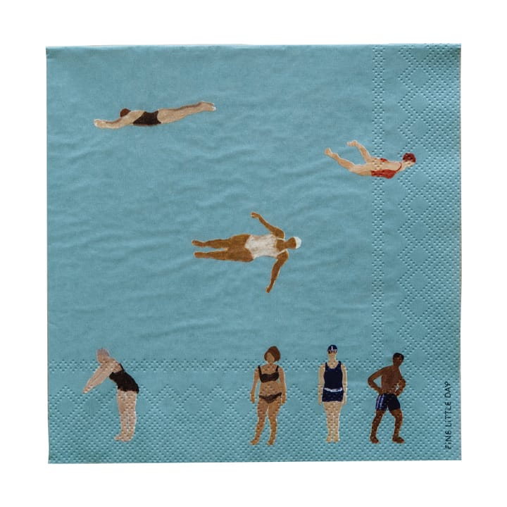 Swimmers χαρτοπετσέτες 33x33 εκ. 25-πακέτο - Multi - Fine Little Day