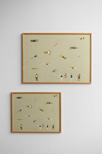 Swimmers αφίσα - Beige, 40x50 cm - Fine Little Day