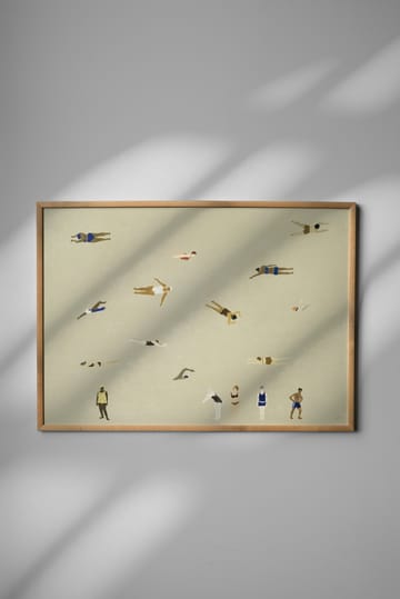 Swimmers αφίσα - Beige, 50x70 cm - Fine Little Day