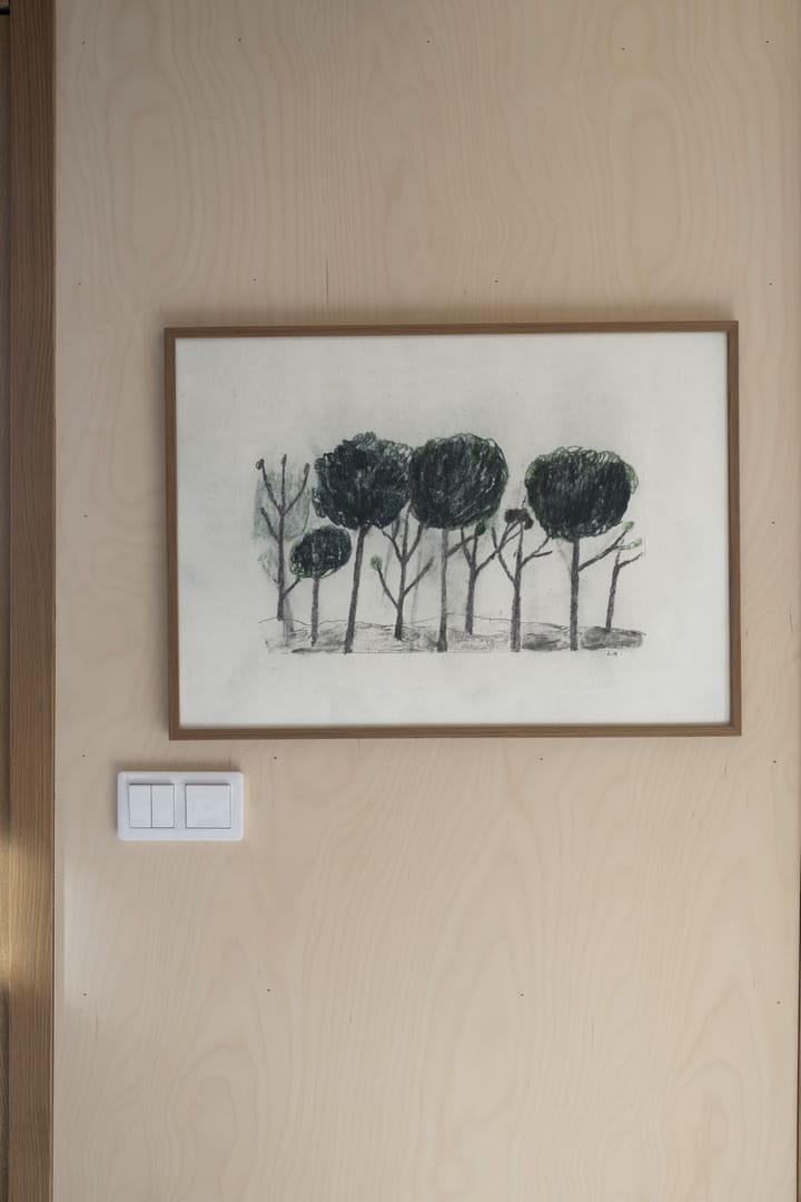 Trees αφίσα 50x70 cm, Μαύρο - υπόλευκο Fine Little Day