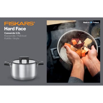 Hard Face Steel κατσαρόλα με καπάκι - 3,5 l - Fiskars