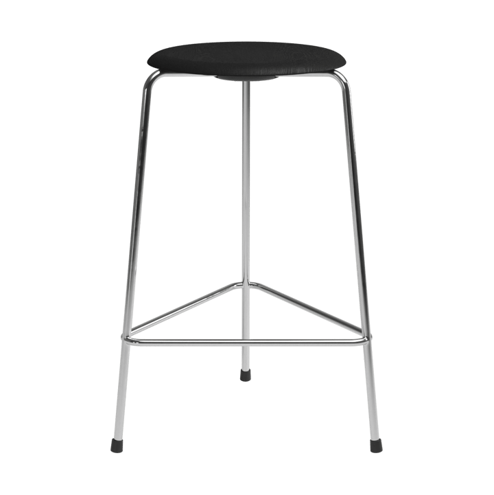 High Dot counter stool 3 πόδια - Μαύρο δεσποτάκι-χρώμιο - Fritz Hansen