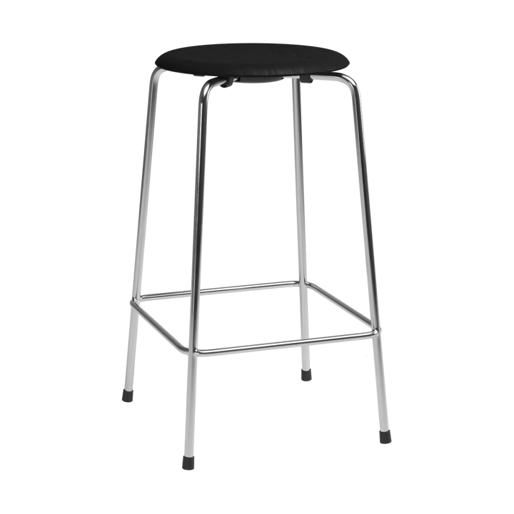 High Dot counter stool 4 πόδια - Μαύρο δεσποτάκι-χρώμιο - Fritz Hansen