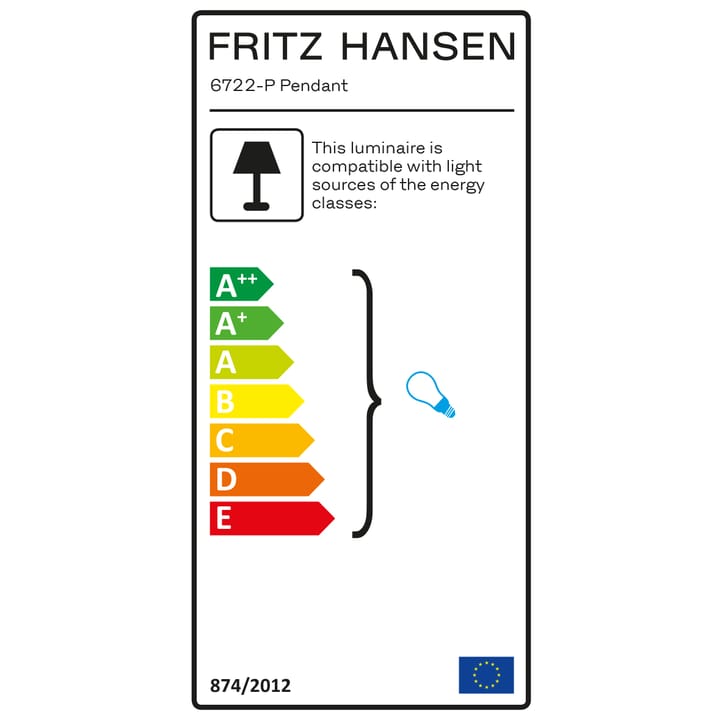 Kaiser Idell 6722-P κρεμαστό φωτιστικό, κόκκινο russet Fritz Hansen