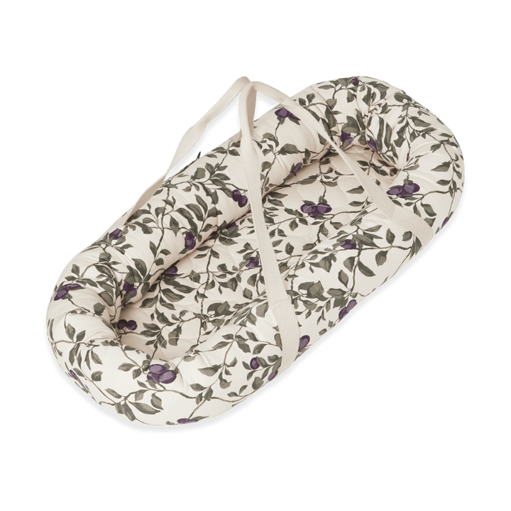 Plum satin quiltad babynest - 43x87x16εκ - Garbo&Friends