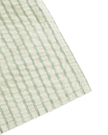 Stripe Emerald Seersucker κουβέρτα swaddle - 110x110 cm - Garbo&Friends