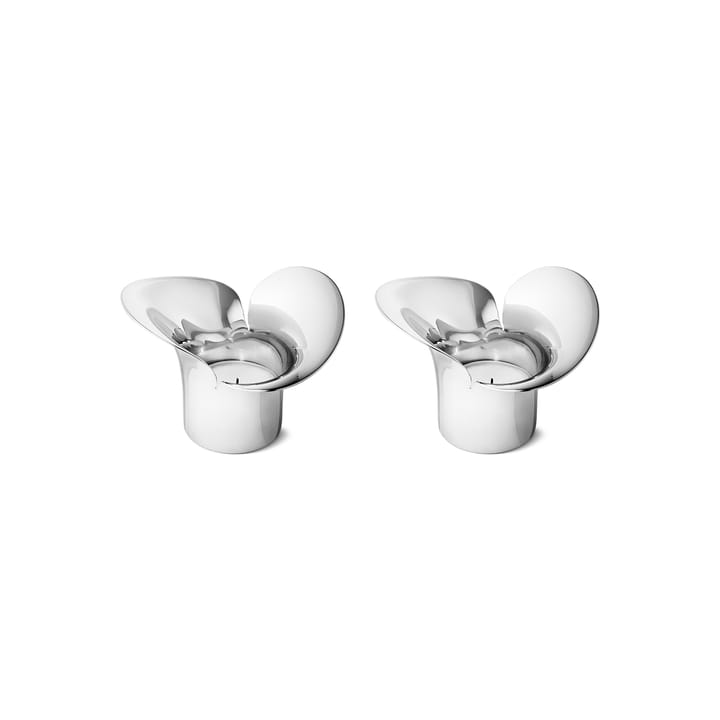 Bloom Botanica φανάρι δύο τεμάχια - ανοξείδωτο ατσάλι - Georg Jensen