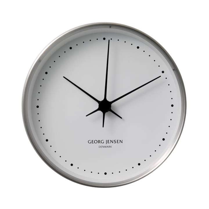 Koppel ρολόι τοίχου λευκό- ανοξείδωτο ατσάλι - Ø 22 cm - Georg Jensen