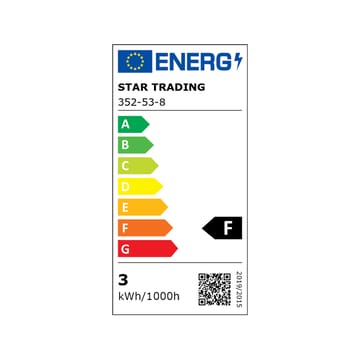 Λάμπα LED Glob - Διαφανές, μαύρο καπάκι, e27, 2,8w e27, 4w - Globen Lighting