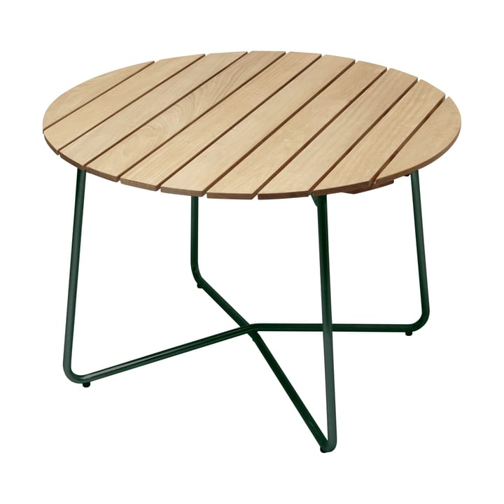 Τραπεζαρία 9A - Oiled pine-green base, Ø100 cm - Grythyttan Stålmöbler