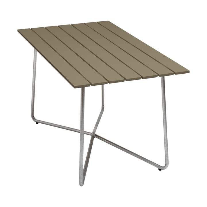 Τραπέζι B25A - Light green oak-hot galvanized base - Grythyttan Stålmöbler