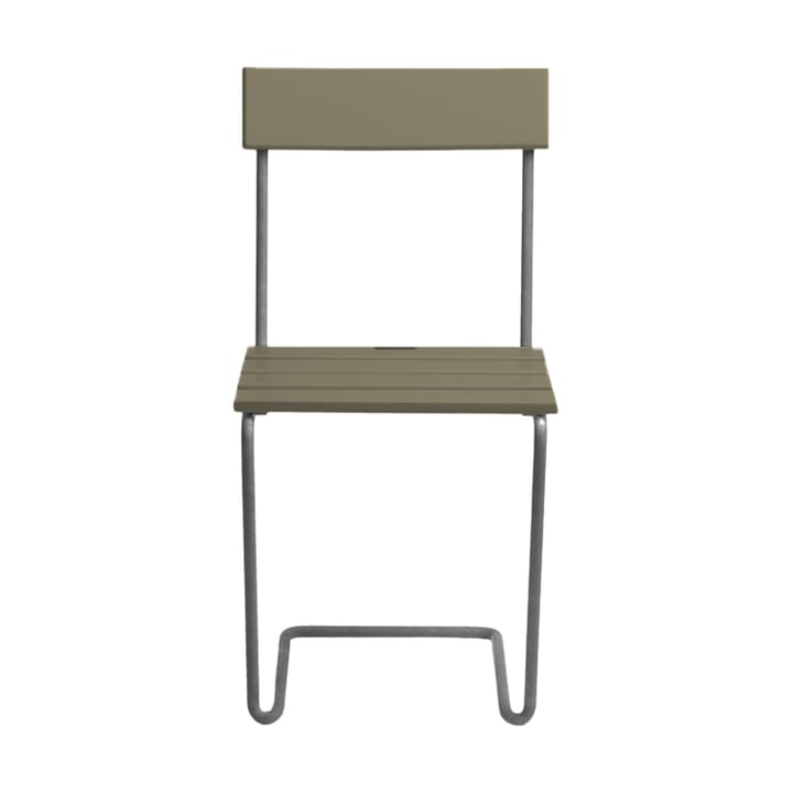 Καρέκλα Stol 1, Light green oak-hot galvanized base Grythyttan Stålmöbler