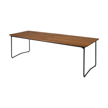 Table B31 τραπέζι φαγητού 230 εκ. - Untreated teak-black base - Grythyttan Stålmöbler