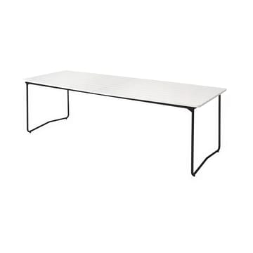 Table B31 τραπέζι φαγητού 230 εκ. - White lacquered oak-black base - Grythyttan Stålmöbler