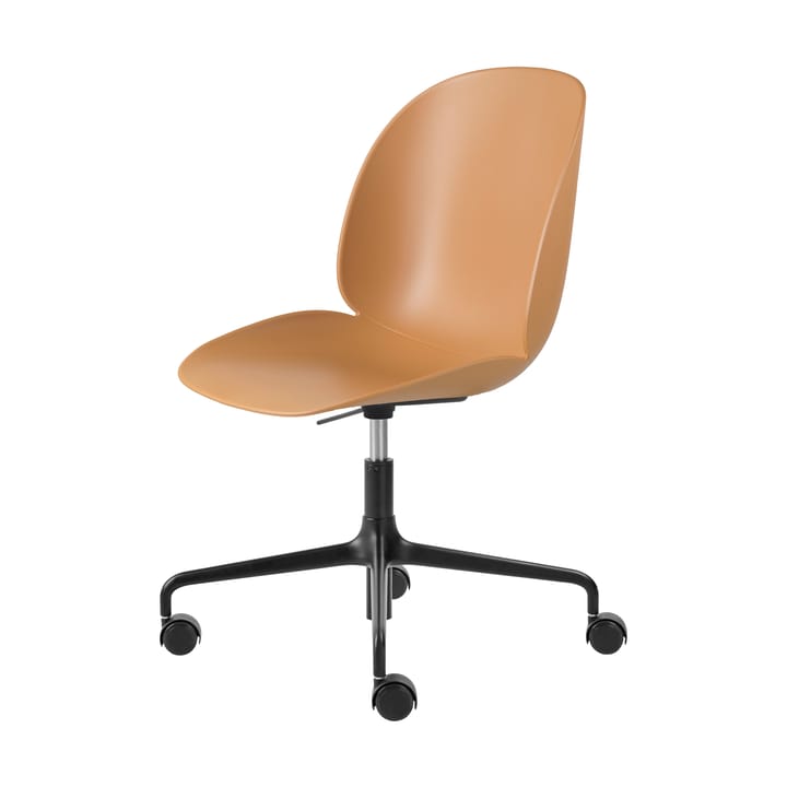 Καρέκλα γραφείου Beetle Meeting Chair - Amber brown-black - GUBI