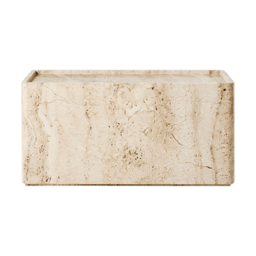 Τραπεζάκι Pietra 30x80x40 cm - Neutral white travertine - GUBI