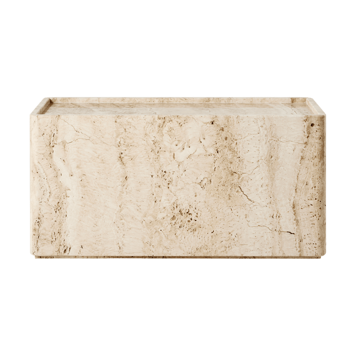 Τραπεζάκι Pietra 30x80x40 cm, Neutral white travertine GUBI