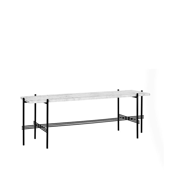 TS Console 1 console table - μάρμαρο λευκό, μαύρο βαμμένο πλαίσιο - GUBI