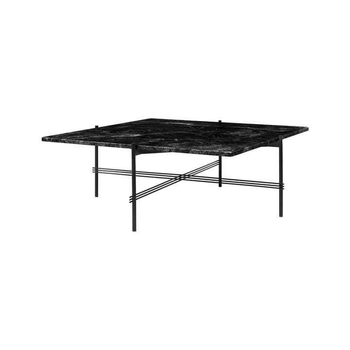 TS Square τραπεζάκι σαλονιού - μάρμαρο black marquina-105x105 cm-μαύρο σταντ - GUBI