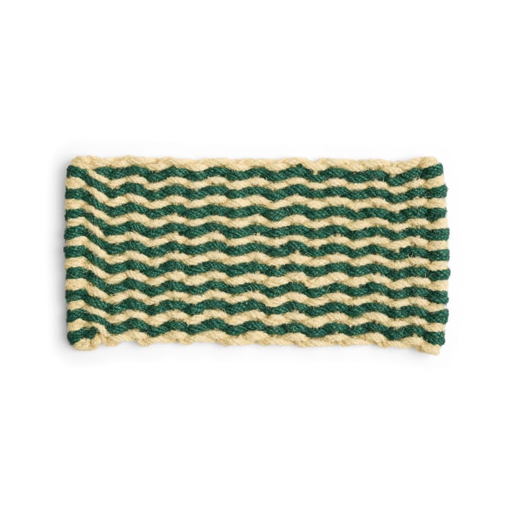 Coco Stripe Wave χαλάκι πόρτας - Dark green-white - HAY