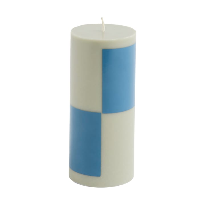 Κερί Column Candle block μικρό 15 cm - Grey-blue - HAY