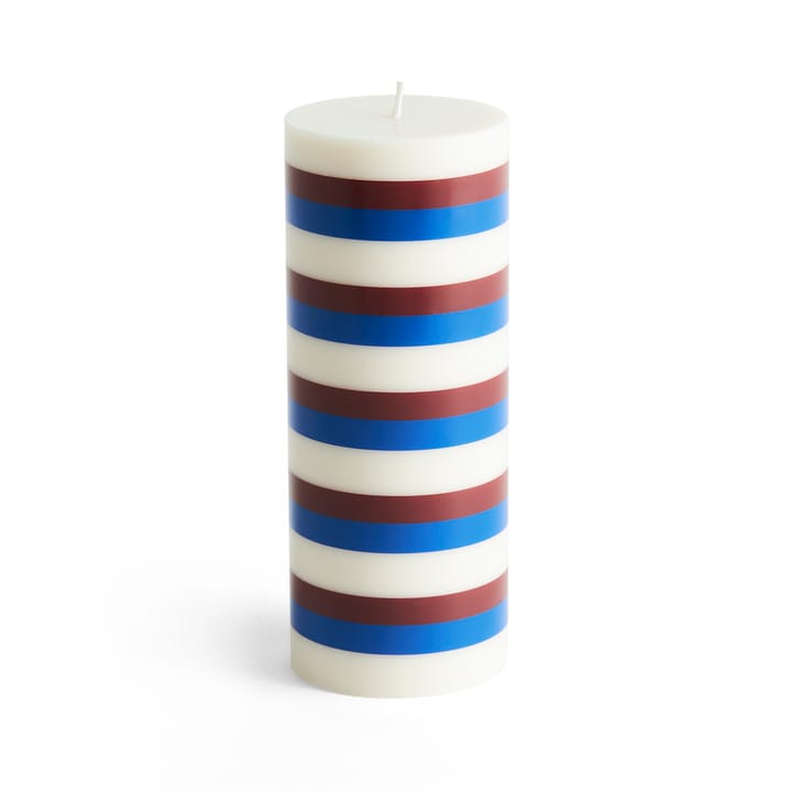 Column Candle block candle μεσαίο 20 εκ - Υπόλευκο-καφέ-μπλε - HAY