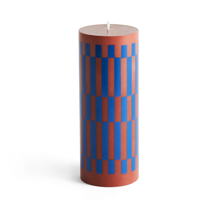 Column Candle block candle μεσαίο 20 εκ, Καφέ-μπλε HAY