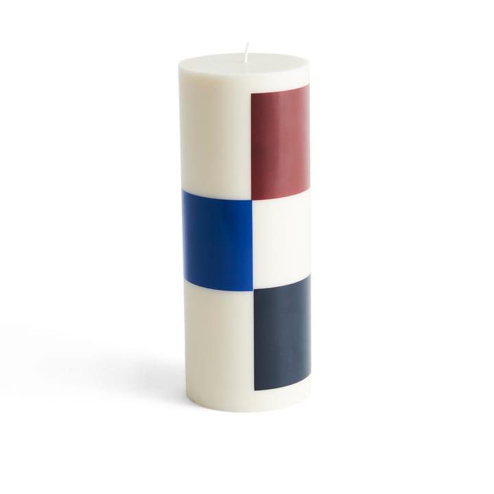 Column Candle block candle μεγάλο 25 εκ - Υπόλευκο-καφέ-�μαύρο-μπλε - HAY