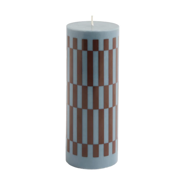 Κερί Column Candle large 25 cm - Anthrachite-bordeaux - HAY