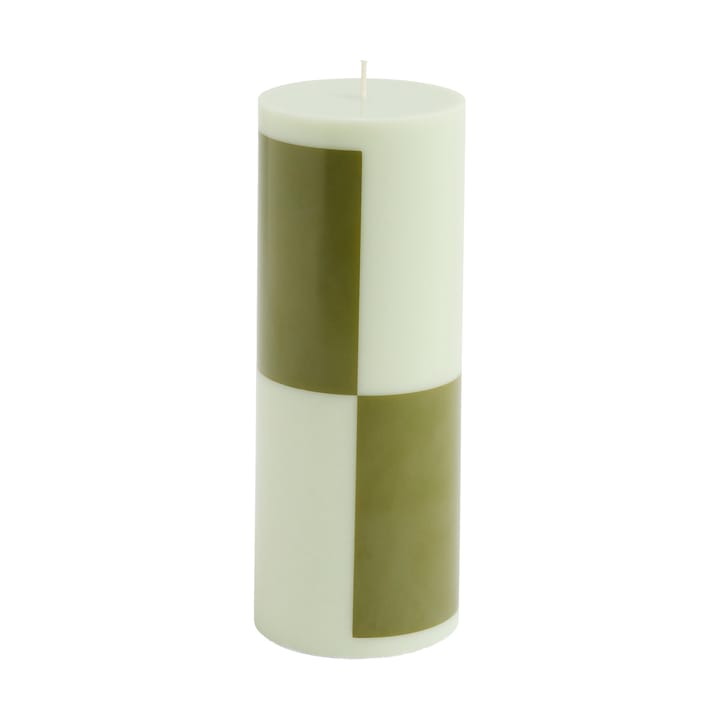 Κερί Column Candle large 25 cm - Light green-army green - HAY