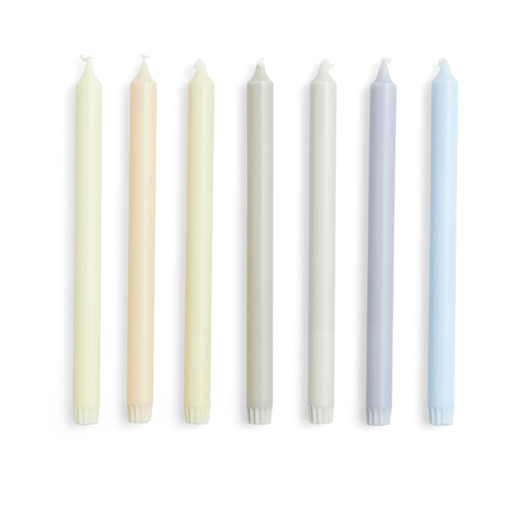 Gradient Candle 7-pack, Neutrals HAY