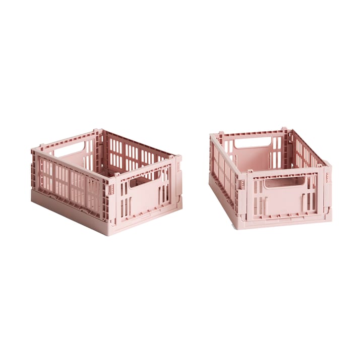 Κουτί αποθήκευσης HAY Colour Crate Mini σετ 2 τεμαχίων 13x17 cm - Blush - HAY