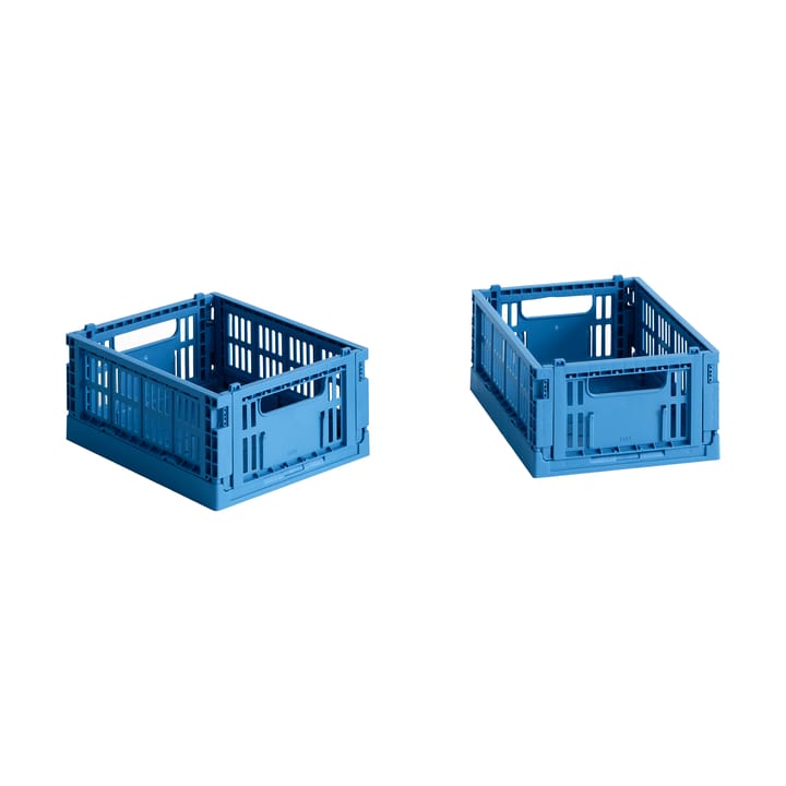 Κουτί αποθήκευσης HAY Colour Crate Mini σετ 2 τεμαχίων 13x17 cm - Electric blue - HAY