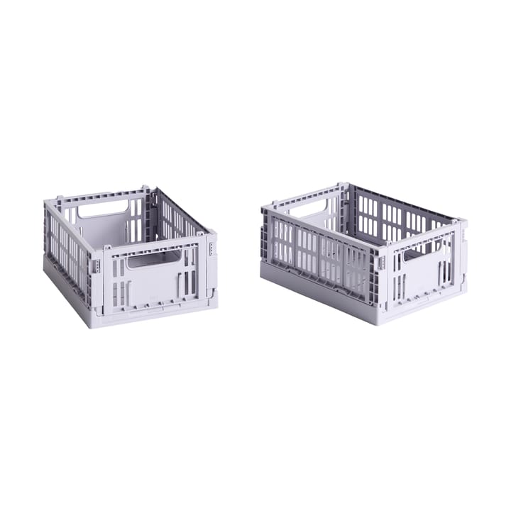 �Κουτί αποθήκευσης HAY Colour Crate Mini σετ 2 τεμαχίων 13x17 cm - Lavender - HAY