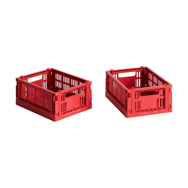 Κουτί αποθήκευσης HAY Colour Crate Mini σετ 2 τεμαχίων 13x17 cm - Red - HAY