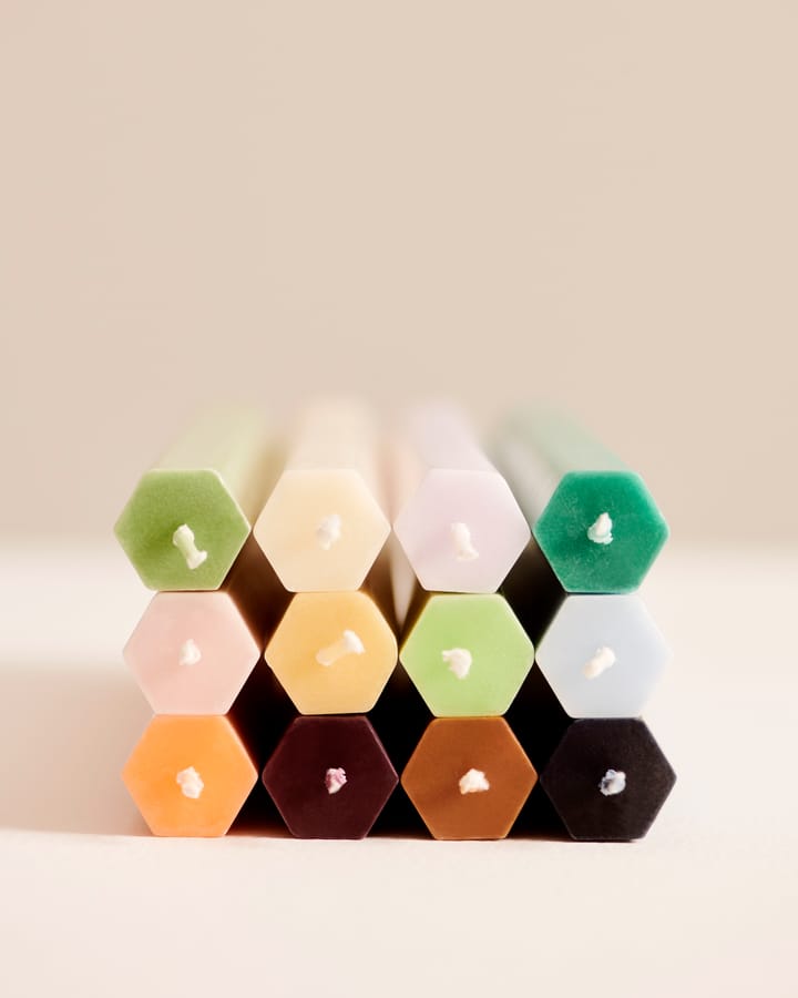 Κερί Hexagon Candle 4-pack - Dark - HAY