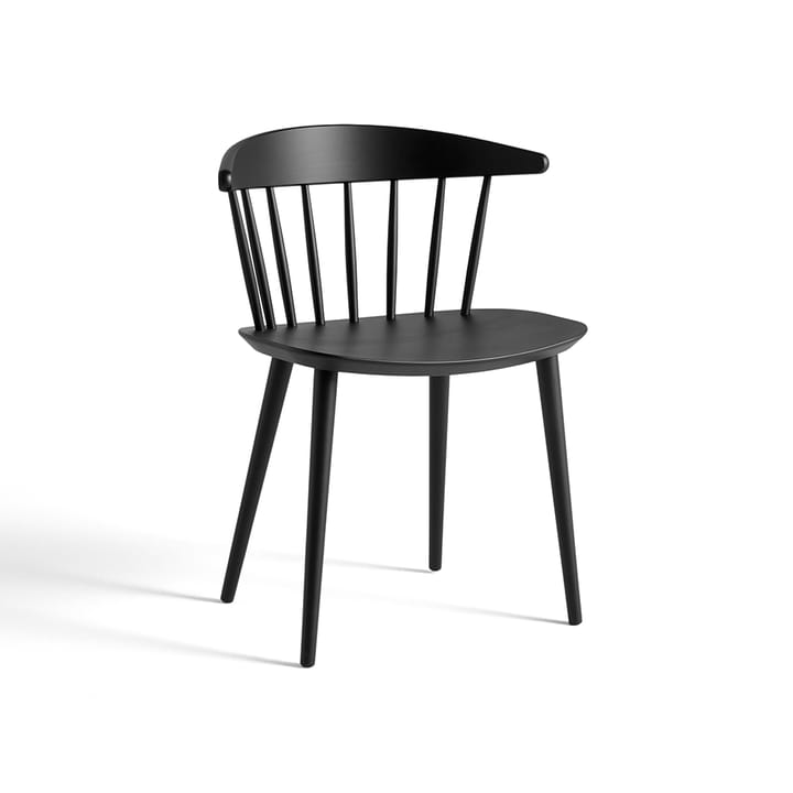 J104 καρέκλα - Black lacquered beech - HAY