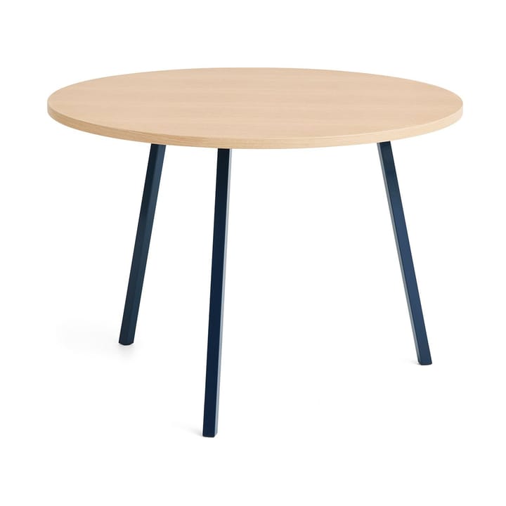 Loop Stand τραπεζαρία μεγάλο Ø105 cm - Deep blue-clear lacq. oak - HAY