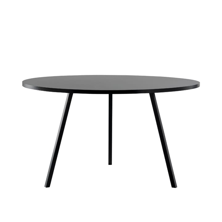 Loop Stand τραπέζι φαγητού στρογγυλό - Black linoleum-black, Ø120 cm - HAY