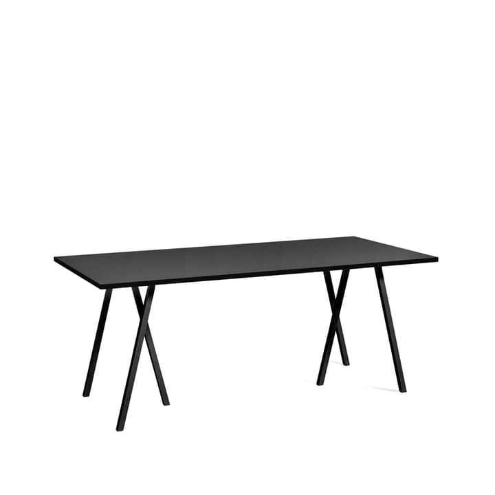 Loop Stand τραπέζι φαγητού - Black linoleum-black, 180 cm - HAY