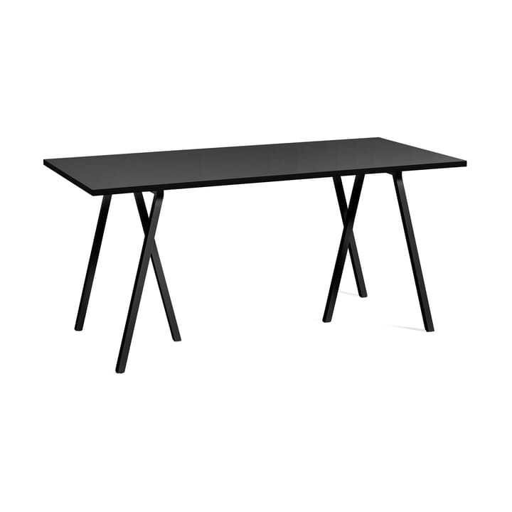 Loop Stand incl. support τραπεζαρία με�γάλο 77,5x160 cm - Black-black linoleum-black ash - HAY