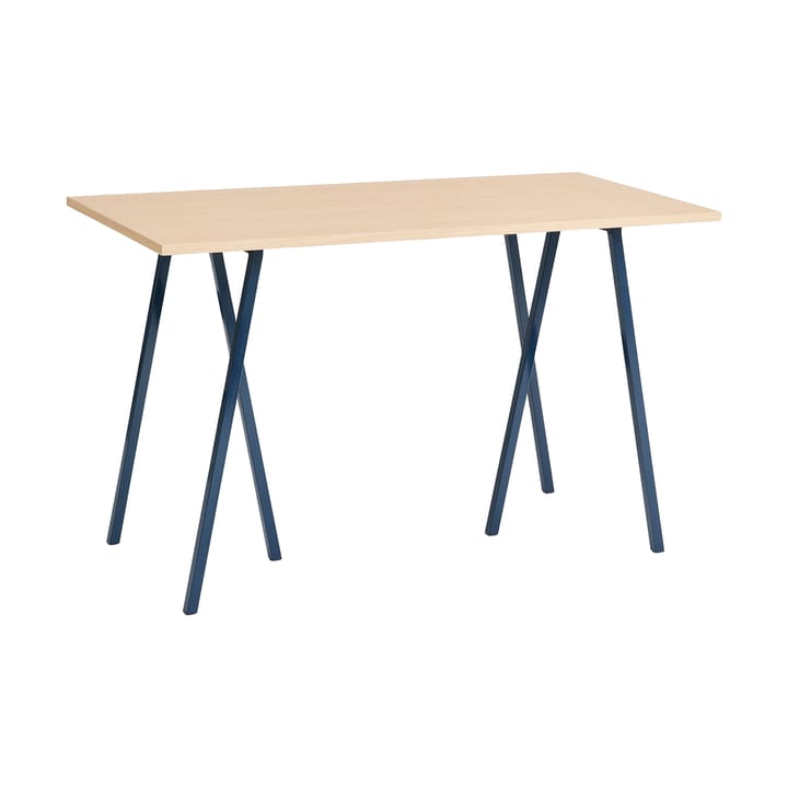 Loop Stand incl. support τραπέζι μπαρ 77,5x160 cm - Deep blue-clear lacq. oak - HAY