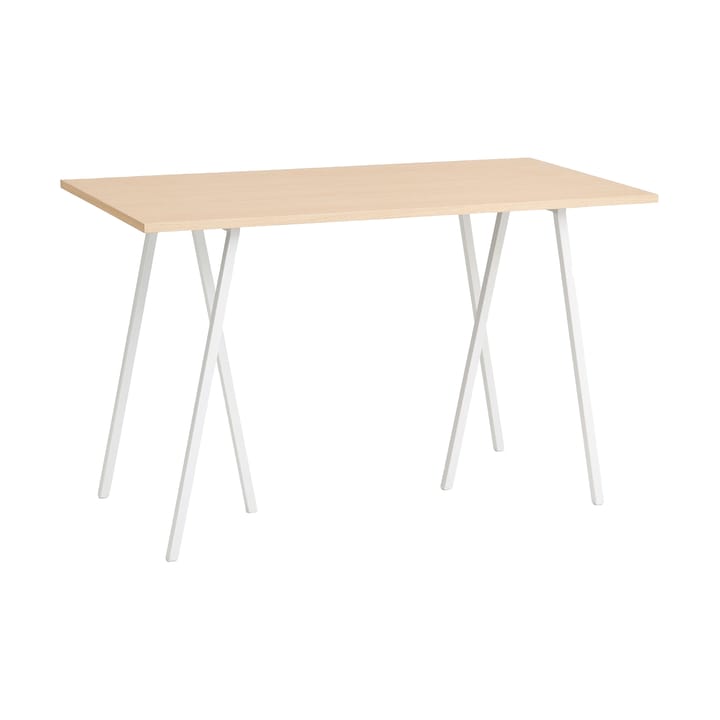 Loop Stand incl. support τραπέζι μπαρ 77,5x160 cm - White-clear lacq. oak - HAY