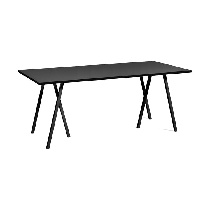 Loop Stand incl. support τραπεζαρία μεγάλο 87,5x180 cm - Black-black linoleum-lacq. ash - HAY