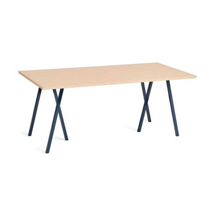 Loop Stand incl. support τραπεζαρία μεγάλο 87,5x180 cm - Deep blue-clear lacq. oak - HAY